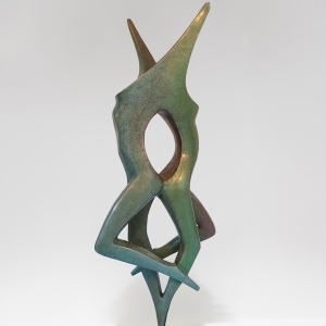 born to dance bronze figurative abstract sculpture