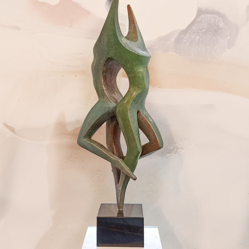 Bronze Figurative Sculpture – Born to Dance by Larissa Smagarinsky, 115x35x38cm | ARTpark Australia