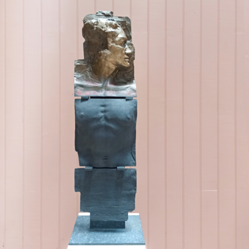 Bronze Figurative Sculpture – Manmade by Stephen Glassborow, 125x40cm | ARTpark Australia