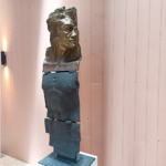 bronze bust roman statue sculpture