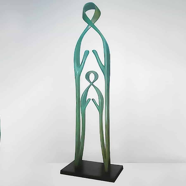 RONZE-with--TEAL--PATINA[,Free-standing,bronze-outdoor]blazeski-australian-abstract-sculpture