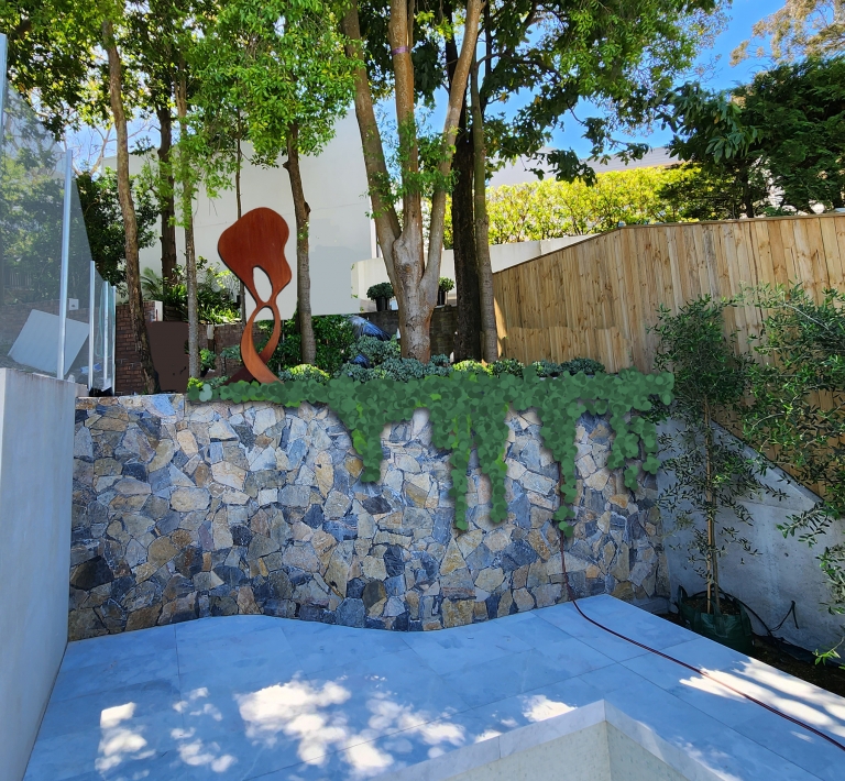 Corten Steel Abstract Sculpture – Mindful by Jason Aslin, 205x100cm - view 3