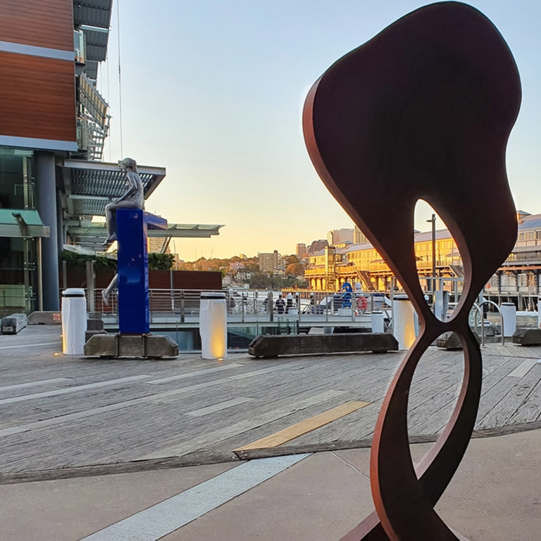 Corten Steel Abstract Sculpture – Mindful by Jason Aslin, 205x100cm - view 7