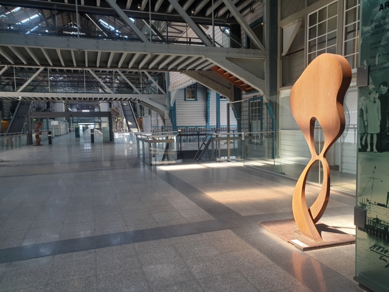 Corten Steel Abstract Sculpture – Mindful by Jason Aslin, 205x100cm - view 10