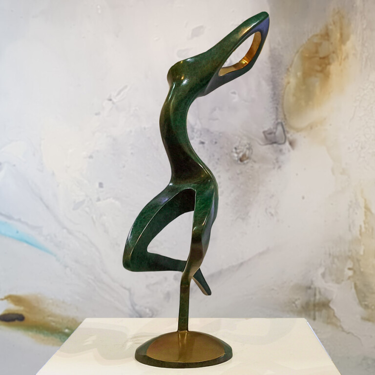 Bronze Figurative Sculpture – Dance Movement by Larissa Smagarinsky, 76cm - view 6