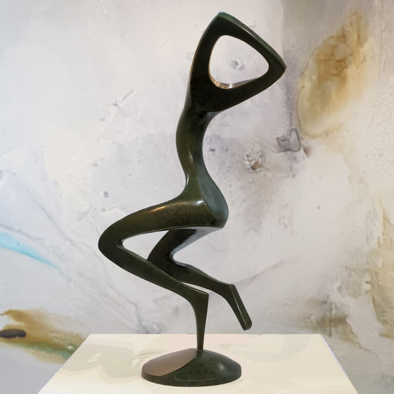 Bronze Figurative Sculpture – Dance Movement by Larissa Smagarinsky, 76cm - view 7