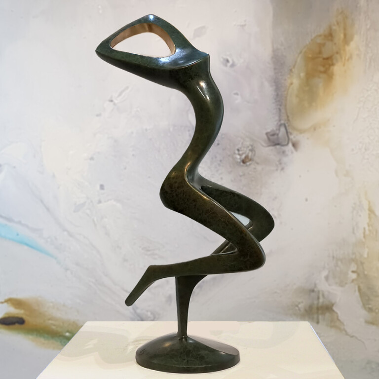 Bronze Figurative Sculpture – Dance Movement by Larissa Smagarinsky, 76cm - view 5