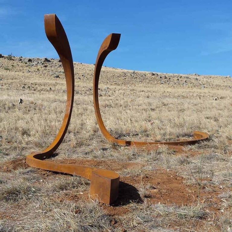 Corten Steel Landmark Sculpture – SERO by Astra Parker, 200x250x150cm