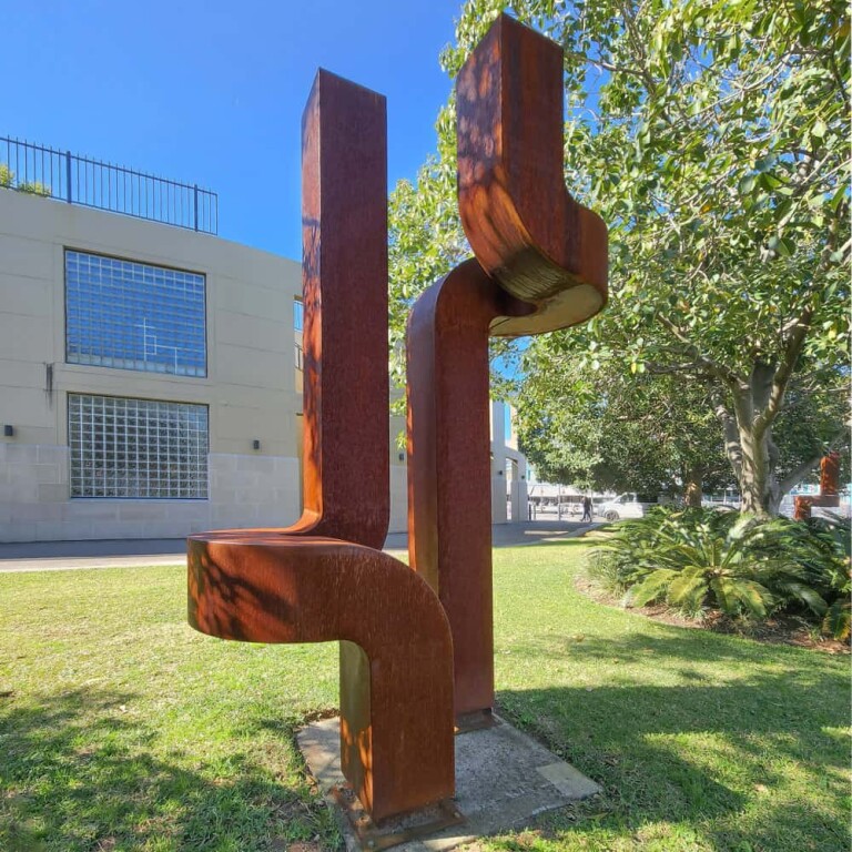 Corten Steel Landmark Sculpture – Adapt by Chris Flenley, 300x160x80cm - view 4