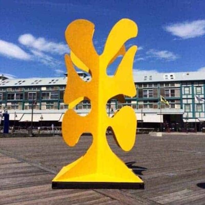 Powder-Coated Sculpture