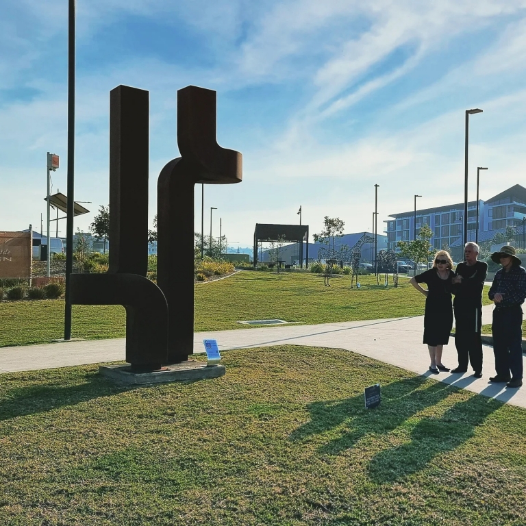 Corten Steel Landmark Sculpture – Adapt by Chris Flenley, 300x160x80cm - view 6