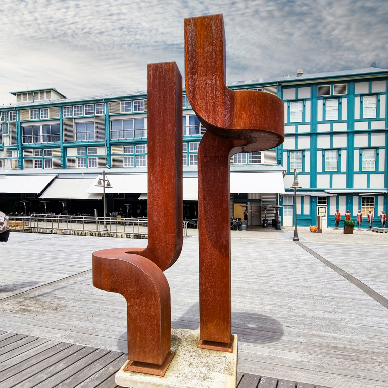 Corten Steel Landmark Sculpture – Adapt by Chris Flenley, 300x160x80cm - view 5