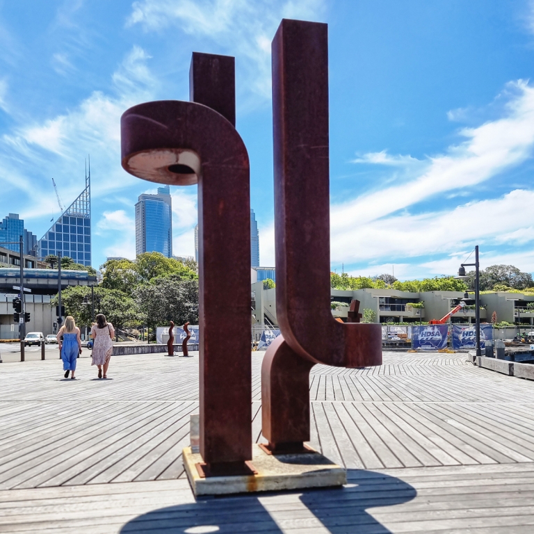 Corten Steel Landmark Sculpture – Adapt by Chris Flenley, 300x160x80cm - view 10
