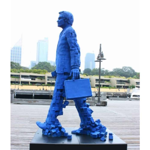 Bronze Figurative Sculpture – Body Corporate by Stephen Glassborow, 220x60x30cm | ARTpark Australia