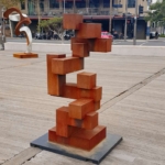 corten outdoor steel sculpture