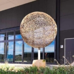 sphere ball outdoor sculpture