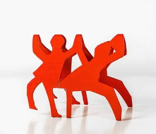 Stainless Steel Landmark Sculpture – Les Danseuses by Charles Blackman, 210x144cm | ARTpark Australia