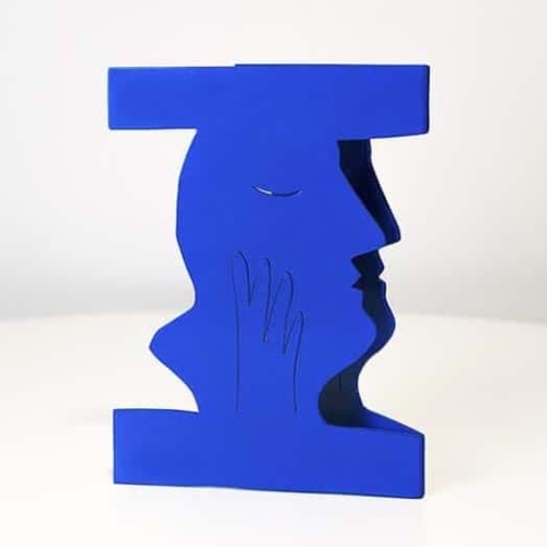 Stainless Steel Figurative Sculpture – Visage by Charles Blackman, 100x120cm | ARTpark Australia