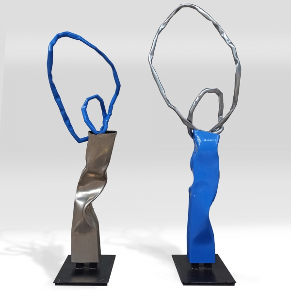 Forest-Orphan-#1&2--POWDER-COATED-&-CHROMED-STEEL-[stainless-steel,free-standing,outdoor]