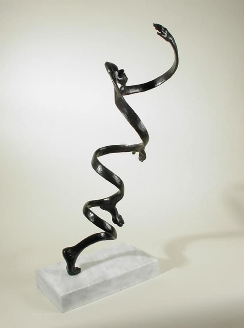 Fabricated Steel Abstract Sculpture – Spirit of the Willy Willy Wind by Susan Dorothea White, 160x60x30cm | ARTpark Australia