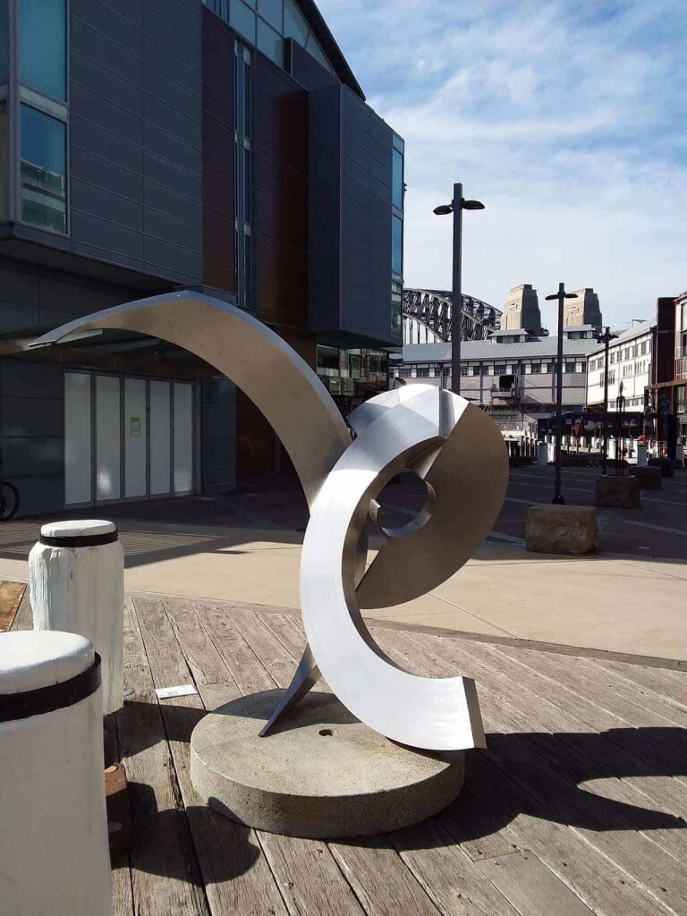 Stainless Steel Landmark Sculpture – M-Thirtytwo by James Parrett, 197x190x120cm - view 8