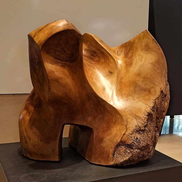 Australian Red Cedar Abstract Sculpture – Remembering the Forests by Margaret Sheridan, 95x70cm - view 3