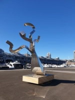 Tetrapus -Unique - Stainless steel animal landmark sculpture