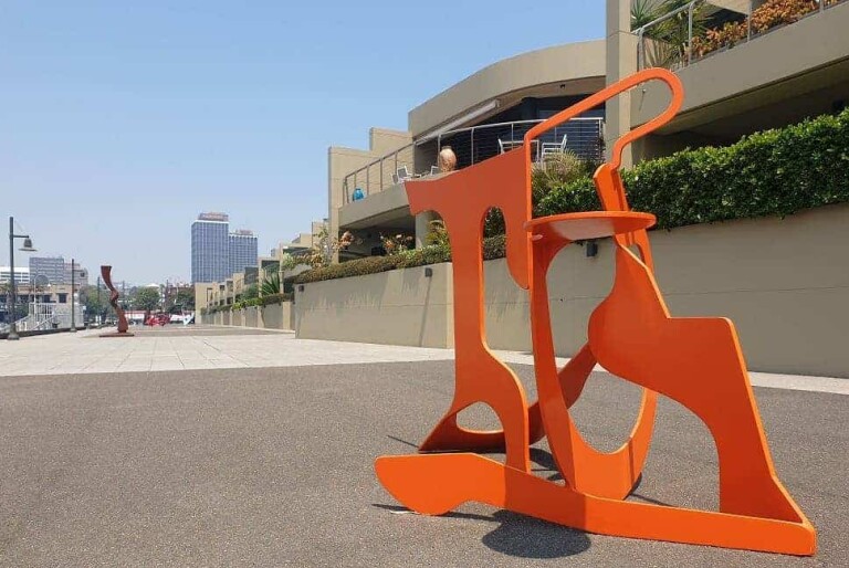 Steel Abstract Sculpture – Circus by Blaze Krstanoski-Blazeski, 140x180x110cm - view 5
