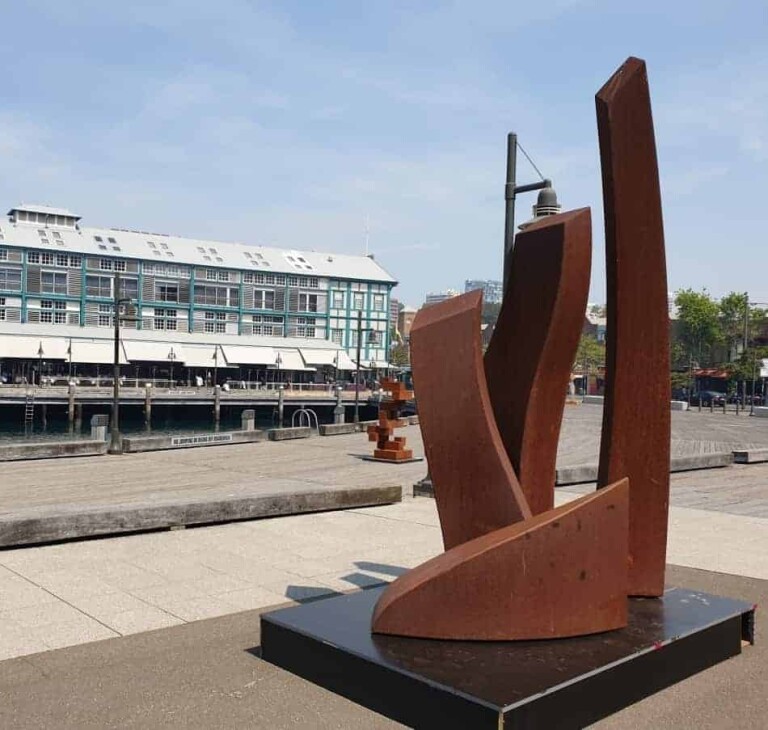 Corten Steel Landmark Sculpture – The Yearning by Linda Bowden, 200x300x220cm - view 6