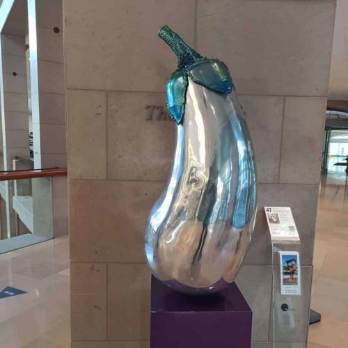 Steel & Aluminium Garden Sculpture – Aubergine by Aldo Bilotta | ARTpark Australia