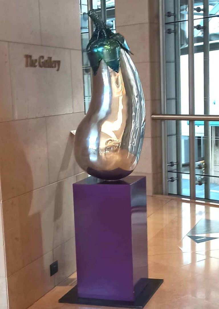 Steel & Aluminium Garden Sculpture – Aubergine by Aldo Bilotta - view 4
