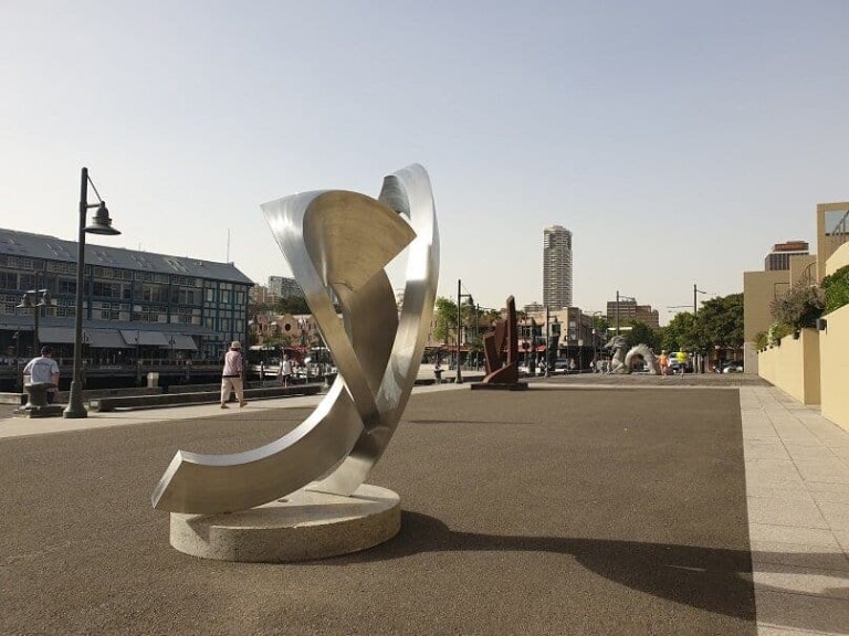 Stainless Steel Landmark Sculpture – M-Thirtytwo by James Parrett, 197x190x120cm - view 5