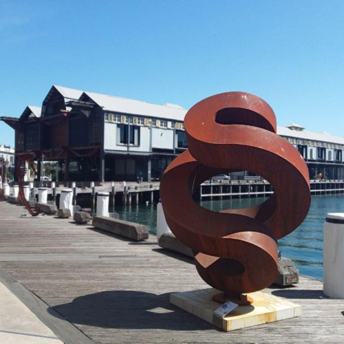 Corten Steel Landmark Sculpture – Guardian by Greg Johns, 5m | ARTpark Australia