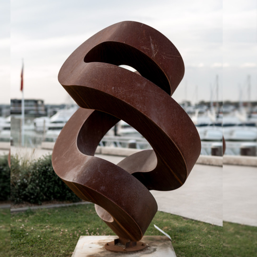 Corten Steel Landmark Sculpture – Guardian by Greg Johns, 5m | ARTpark Australia