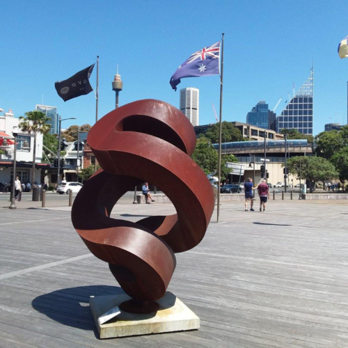 Corten Steel Landmark Sculpture – Guardian by Greg Johns, 5m | ARTpark Australia