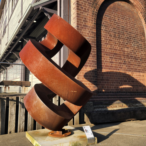 Corten Steel Landmark Sculpture – Guardian by Greg Johns, 5m | ARTpark Australia