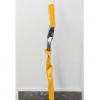 Warning-187x36cm-POWDER-COATED-&-CHROMED-STEEL-[stainless-steel,free-standing,-table-top]-Gary-Christian-australian-abstract-yellow-sculpture