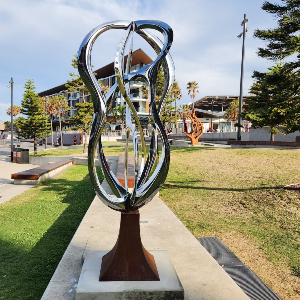 large metal outdoor sculpture