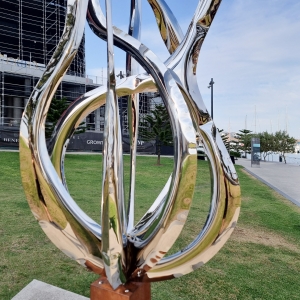 large metal outdoor sculpture