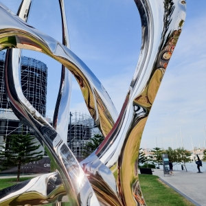 large metal outdoor sculpture