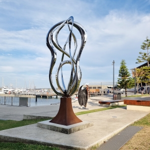 large metal outdoor sculpture