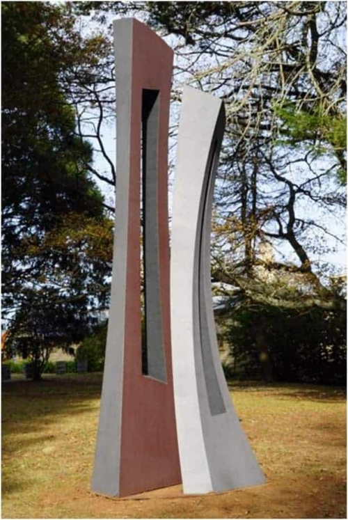 Corten Steel Landmark Sculpture – Tango by David Ball, 420x110x120cm | ARTpark Australia
