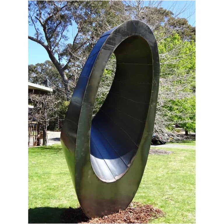 Corten Steel Landmark Sculpture – Eclipse by David Ball, 240cm - view 2
