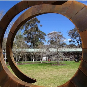 Helix-460cm-CORTEN-STEEL-[corten,outdoor,landmark]-david-ball-australian-sculpture