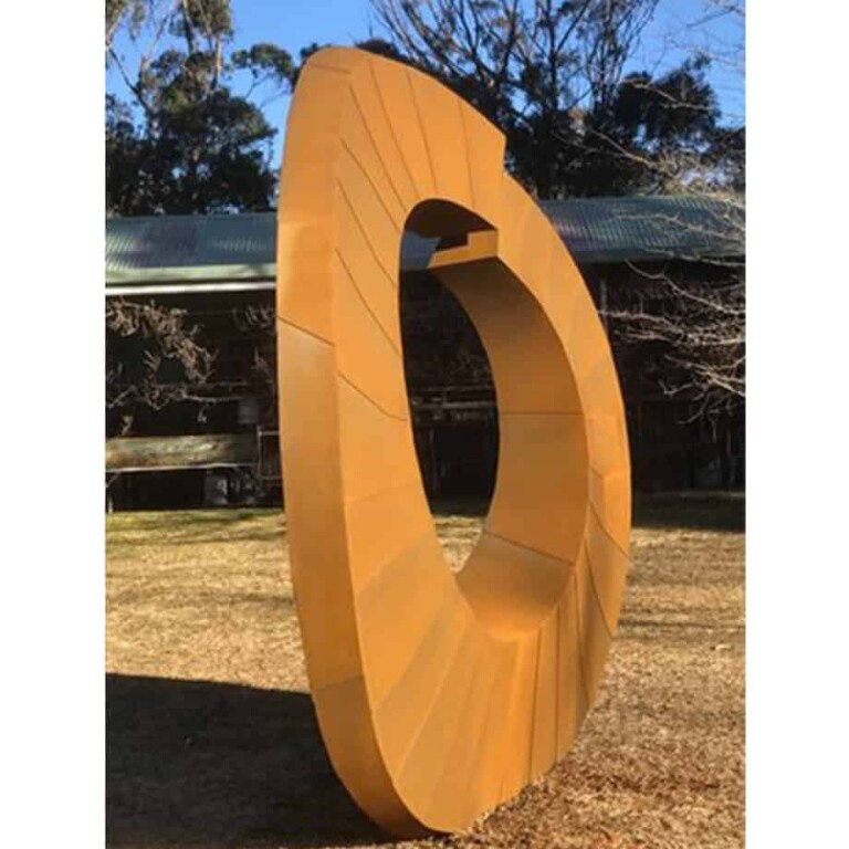 Corten Steel Landmark Sculpture – Helix II by David Ball, 360cm - view 2