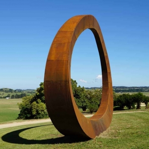 Ring-450cm-CORTEN-STEEL-[corten,outdoor,landmark]-david-ball-australian-sculpture