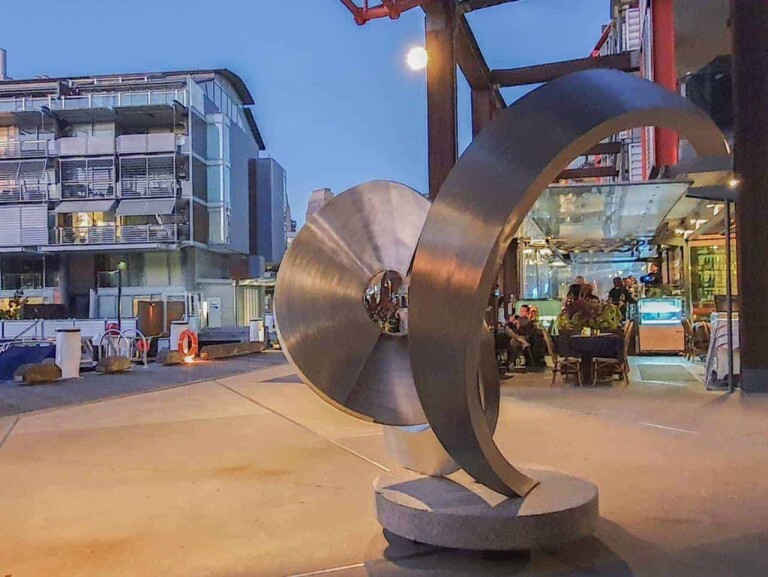 Stainless Steel Landmark Sculpture – M-Thirtytwo by James Parrett, 197x190x120cm - view 3