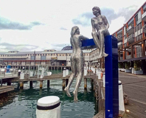 Steel & Aluminium Landmark Sculpture – Conversations by Phillip Piperides, 240x120x100cm | ARTpark Australia
