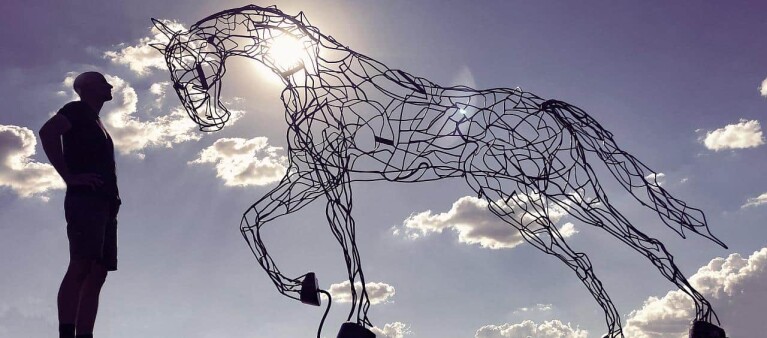 San Leo – (SOLD) by Mark Niglia - Fabricated steel garden sculpture - view 3