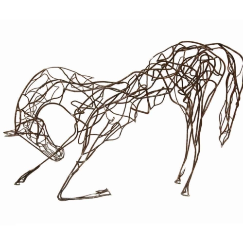 Fabricated Steel Horse Sculpture – Merci by Mark Niglia, 180x90x300cm | ARTpark Australia